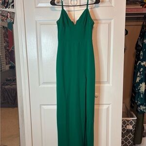 Elegant Green Maxi Dress (worn once)
